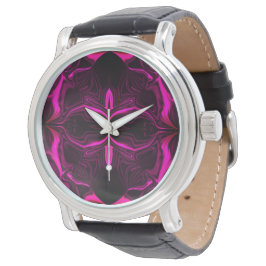 Formas, "traços rosa flutuam" em fundo azul?Formas Armbanduhr