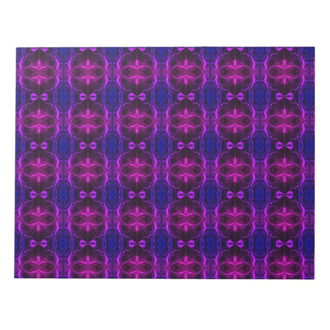 Formas, "traços rosa flutuam" em fundo azul? notizblock (Vorderseite)