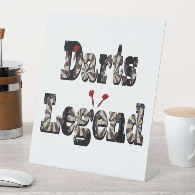 Format Darts Legend Picture Logo, Sockelschild (In Situ)