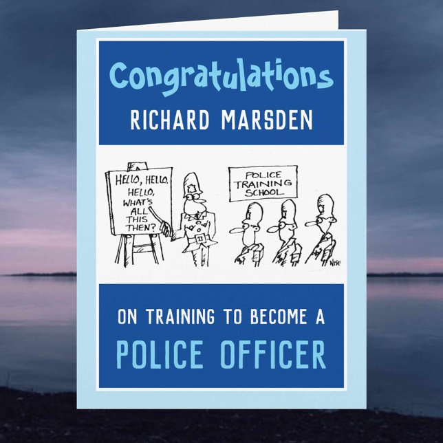 Formation pour devenir une carte d'agent de police (Créateur téléchargé)