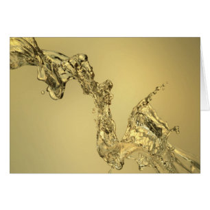 Forme abstraite constituée en éclaboussant l'eau