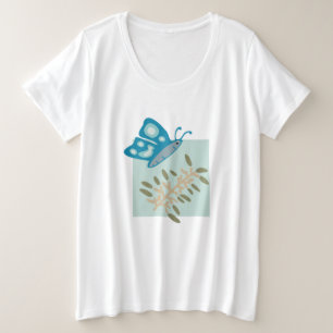 Forme Abstraite moderne avec T-shirt papillon bleu