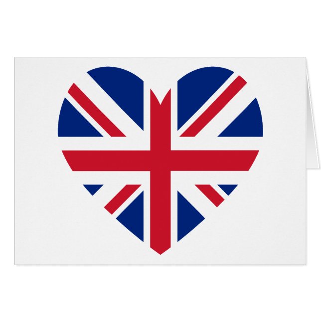 Forme cardiaque Union Jack (Devant horizontal)