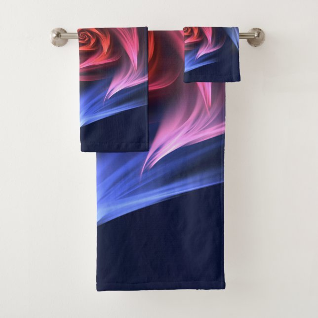 Forme De Vortex Abstrait Rouge Et Bleu (En situation)