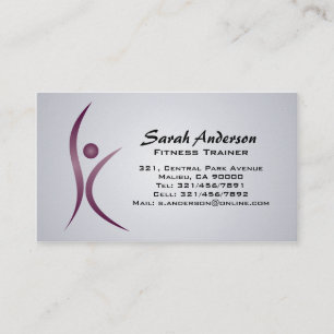 Forme physique - cartes de visite