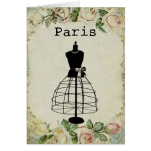 Forme vintage de robe de mode de Paris