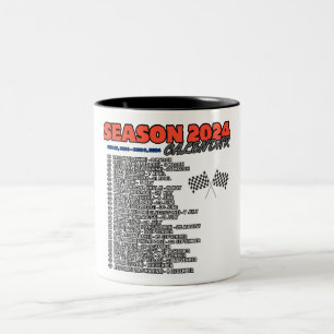 Formel 1, Saison 2024, Gand-Prix-Kalender Zweifarbige Tasse