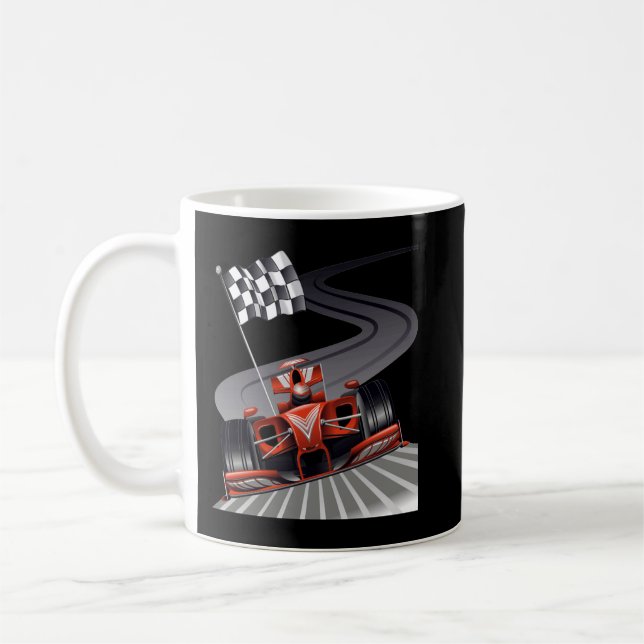 Formel Auto für Rennfan Mechanischer Sport Kaffeetasse (Links)