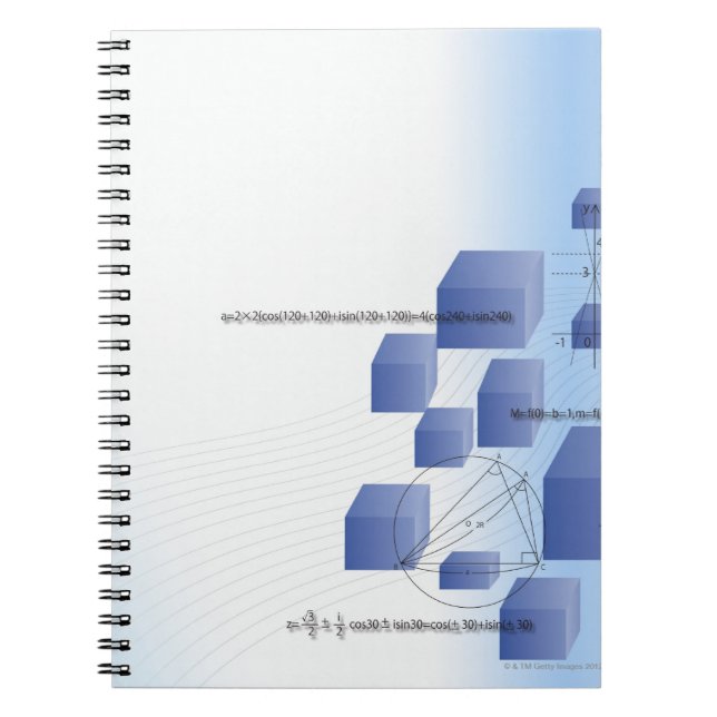 Formel, Diagramm, Mathematiksymbole 5 Notizblock (Vorderseite)