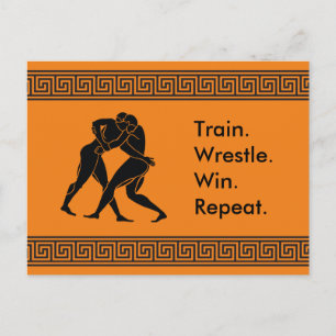 Formel für den griechischen Athlete Sports Wrestli Postkarte