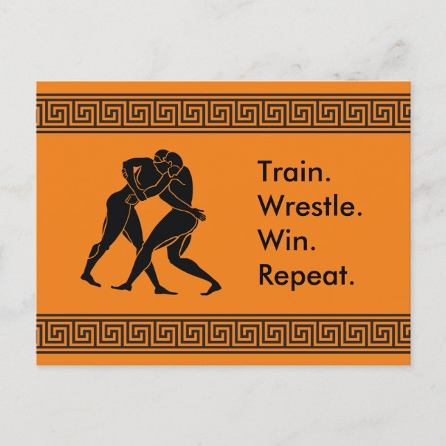 Formel für den griechischen Athlete Sports Wrestli Postkarte (Vorderseite)