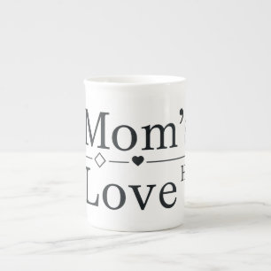 Formel für die Liebe der Mama Prozellantasse