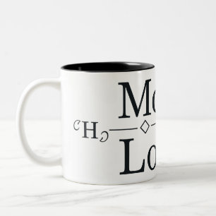 Formel für die Liebe der Mama Zweifarbige Tasse