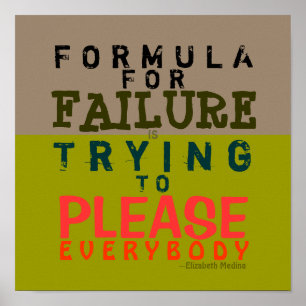Formel für einen Ausfall ~ 12X12 Poster
