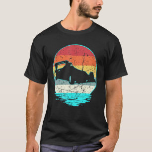 Formel-Rennsport Retro-Silhouette 70er 80er Jahre T-Shirt