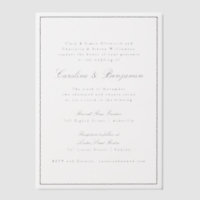 Formelle klassische Border Script-Elegante Hochzei