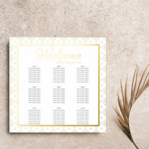 Formelle, komplizierte Sitzordnung - Hochzeit Foliendrucke