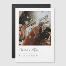 Formelle Verlobung Save the Date Magnetkarte