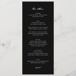 Formeller Smoking Schwarz Klassische Hochzeit Menükarte