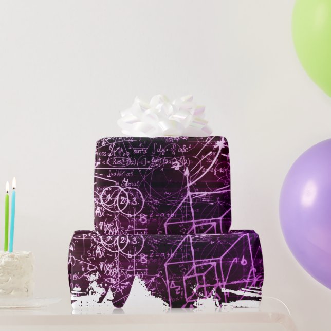 Formeln im mathematischen Raum Geschenkpapier (Partygeschenke)