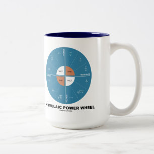 Formeln-Power-Räder (Physikgleichungen) Zweifarbige Tasse