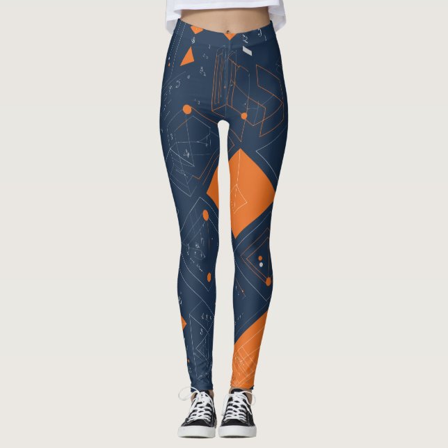 Formeln und Symbole Leggings (Vorderseite)
