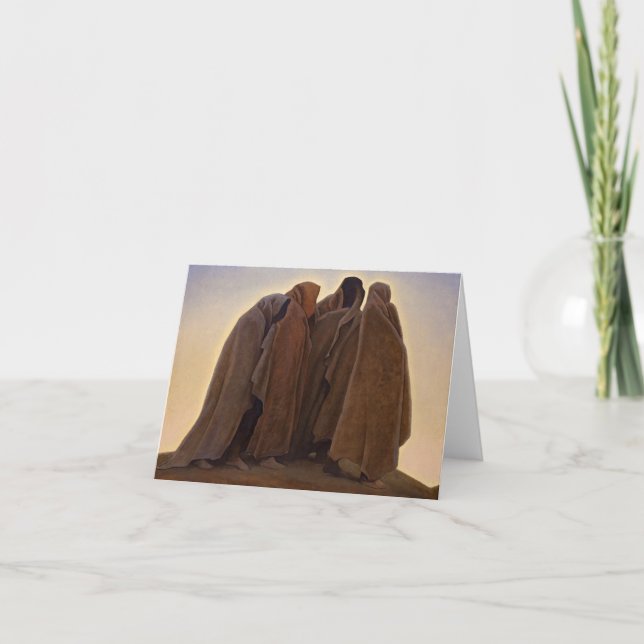 Formen der Angst von Maynard Dixon Dankeskarte (Vorderseite)