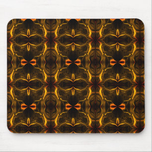 Formen, "goldene Linien schwimmen" über dunklem Hi Mousepad