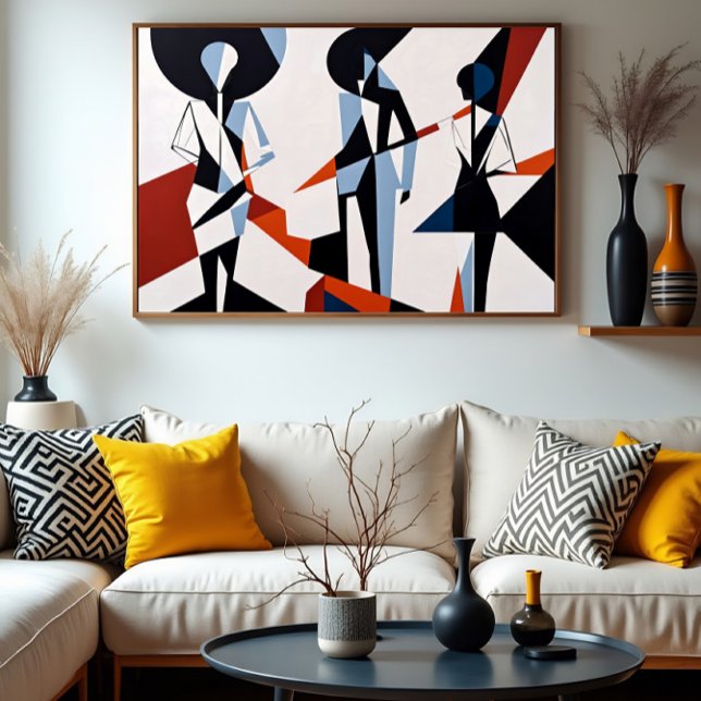 Formen im Dialog Leinwanddruck (Von Creator hochgeladen)