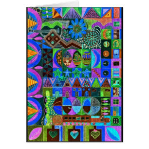 Formen in den mutigen Farben