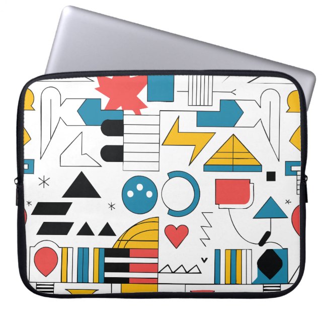 Formen und Farben Laptopschutzhülle (Vorderseite)