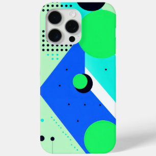 Formen und Kreise in grün und blau Case-Mate iPhone Hülle