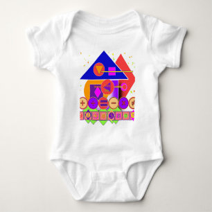 Formen Zahlen Symbole Baby Strampler