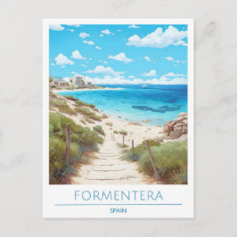 Formentera Spanien Reise Postkarte