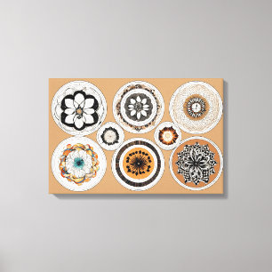 Formes ethniques Toile d'art moderne coloré envelo