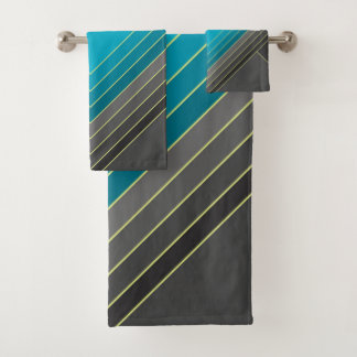 Formes géométriques Abstraites en turquoise et gri