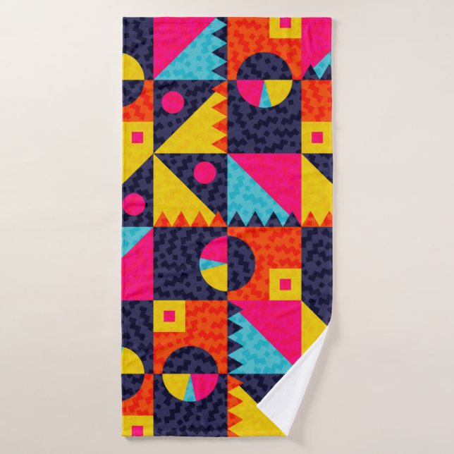 Formes géométriques Abstraites. Illustration color (Serviette de bain)
