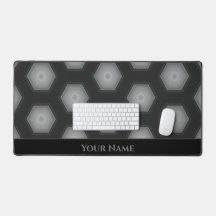 Formes hexagonales gris noir futuriste