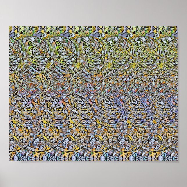 Formes spirales - Impression 3D cachée (Devant)