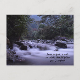 Formez-Moi Dieu pour marcher Carte postale Psaume 