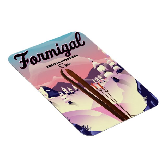 Formigal Aragon Spanien Skiposter. Magnet (Rechte Seite)