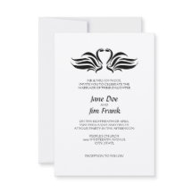 förmliche Einladung von Swans zur Hochzeit