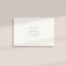 Förmliche Kalligrafie Klassischer Pearl Empfang Ho Begleitkarte