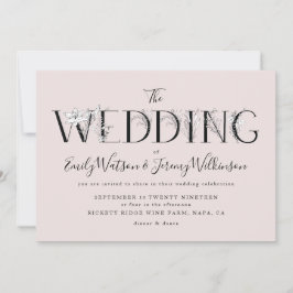 Förmliche rosa Mussbläserbriefe zur Einladung