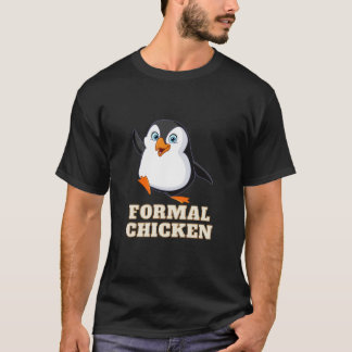 Förmlicher T - Shirt von Hühnern (Pinguin)