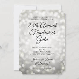 Förmliches Corporate Fundraiser Party Silberne Lic Einladung