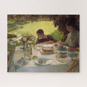 Förmliches Frühstück im Garten