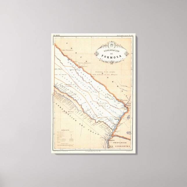 Formosa, Argentinien Leinwanddruck (Vorderseite)