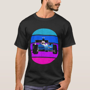 Formula Racing Retro Vintage Sonnenuntergänge für  T-Shirt
