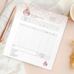 Formular für Bestellungen von Backwaren mit Kondit Notizblock<br><div class="desc">Bestellformular für Konditorei Cupcake Bakery</div>